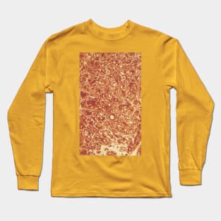 Texture background of red liquid Long Sleeve T-Shirt